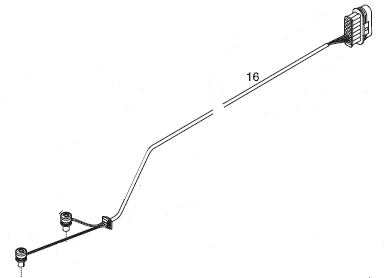 Eberspächer Cable section for Hydronic B 5- and D 5 W Z heaters. (1-16)